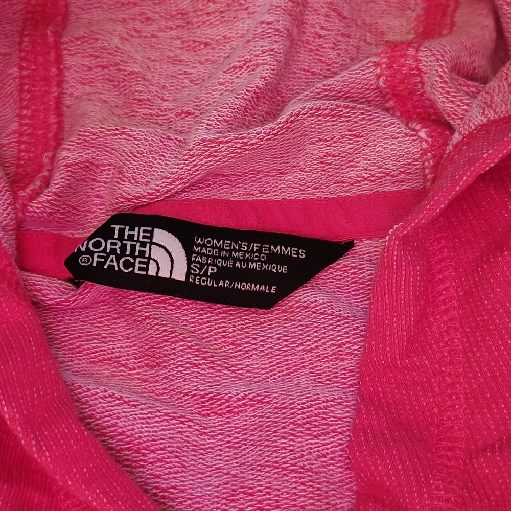 Pink The North Face Lightweight Hoodie, Slit Sides, Oversized, Size Small - Picture 6 of 6